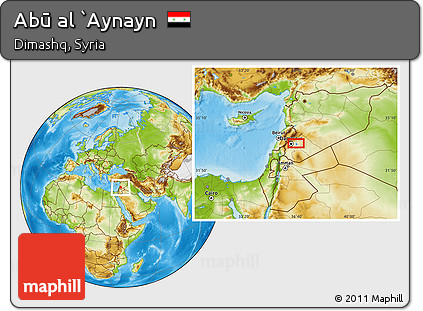 Physical Location Map of Abū Al `Aynayn