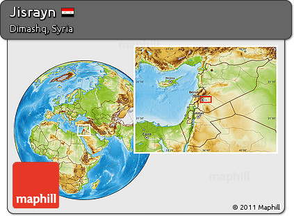 Physical Location Map of Jisrayn