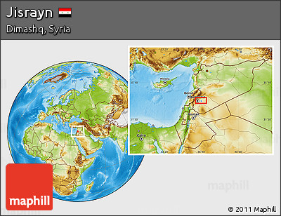Physical Location Map of Jisrayn