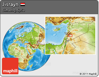 Physical Location Map of Jisrayn