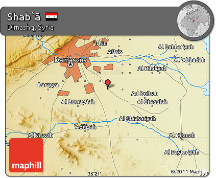 Physical Map of Shab`ā
