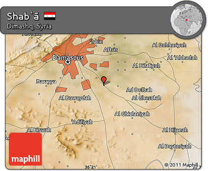 Satellite Map of Shab`ā