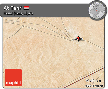 Satellite 3D Map of At Tanf