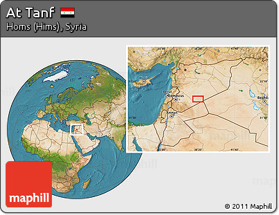 Satellite Location Map of At Tanf