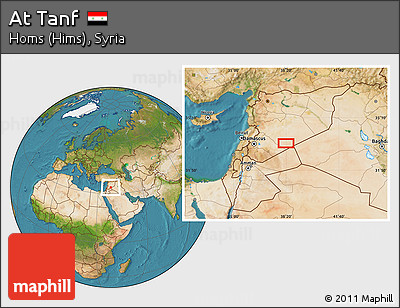 Satellite Location Map of At Tanf