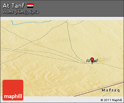 Physical Panoramic Map of At Tanf