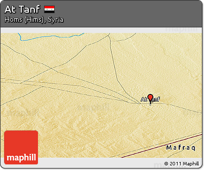 Physical Panoramic Map of At Tanf