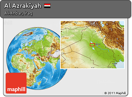 Physical Location Map of Al Azrakīyah