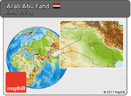 Physical Location Map of `Arab Abū Fahd