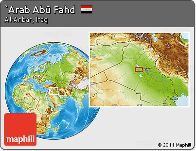Physical Location Map of `Arab Abū Fahd