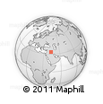 Outline Map of the Area around 33° 32' 52" N, 43° 25' 29" E, rectangular outline