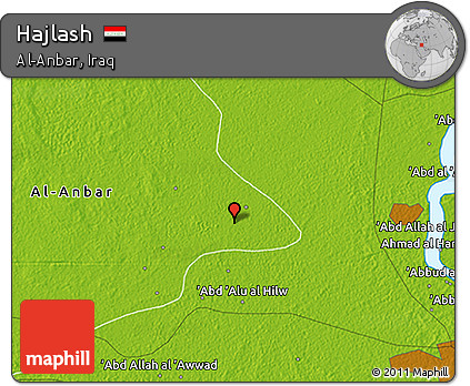 Physical 3D Map of Hajlash