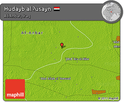Physical 3D Map of Hudayb Al Ḩusayn
