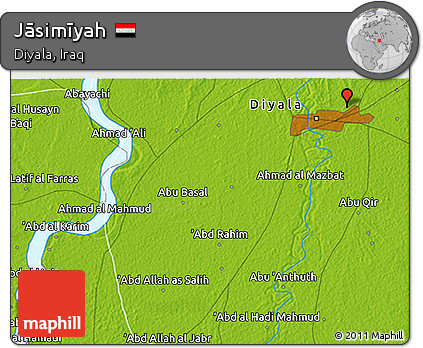 Physical 3D Map of Jāsimīyah