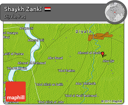 Physical 3D Map of Shaykh Zankī