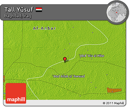 Physical 3D Map of Tall Yūsuf