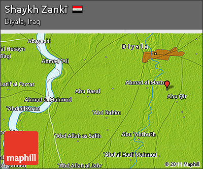 Physical 3D Map of Shaykh Zankī
