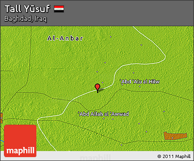 Physical 3D Map of Tall Yūsuf