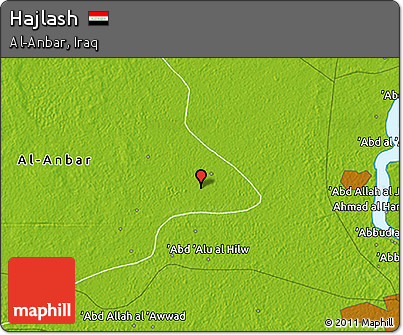 Physical 3D Map of Hajlash
