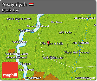 Physical 3D Map of Ḩusaynīyah