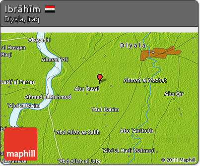 Physical 3D Map of Ibrāhīm