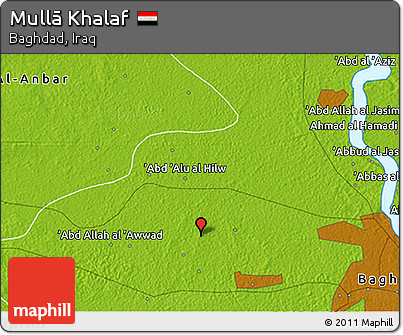 Physical 3D Map of Mullā Khalaf