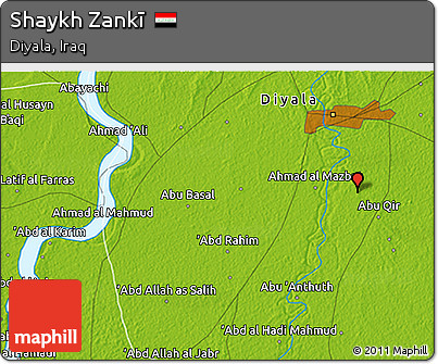 Physical 3D Map of Shaykh Zankī