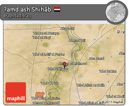 Satellite 3D Map of Ḩamd Ash Shihāb