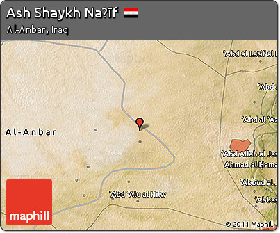 Satellite 3D Map of Ash Shaykh Naḩīf
