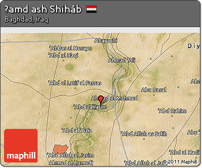 Satellite 3D Map of Ḩamd Ash Shihāb