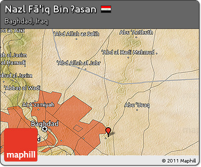 Satellite 3D Map of Nazl Fā'iq Bin Ḩasan
