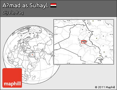 Blank Location Map of Aḩmad As Suhayl