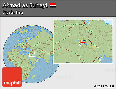 Savanna Style Location Map of Aḩmad As Suhayl