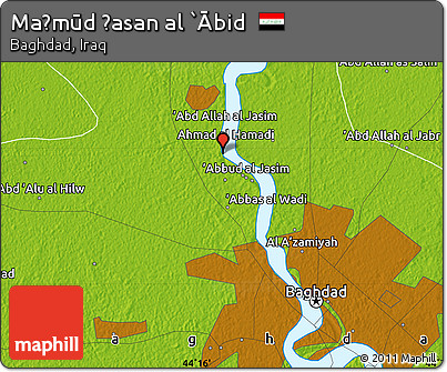Physical Map of Maḩmūd Ḩasan Al `Ābid