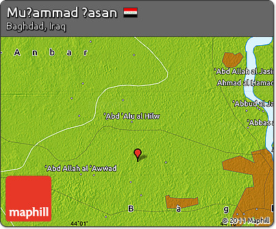 Physical Map of Muḩammad Ḩasan