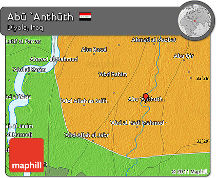 Political Map of Abū `Anthūth