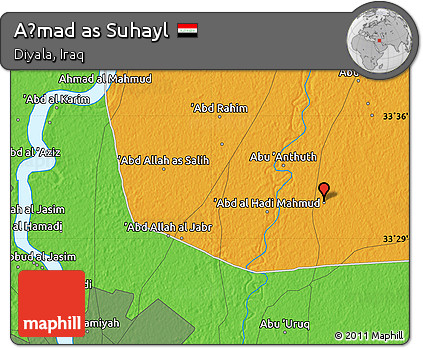Political Map of Aḩmad As Suhayl