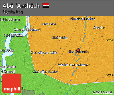 Political Map of Abū `Anthūth