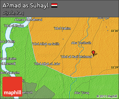 Political Map of Aḩmad As Suhayl