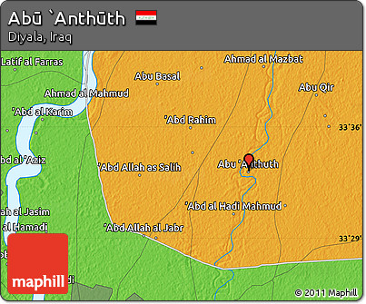Political Map of Abū `Anthūth