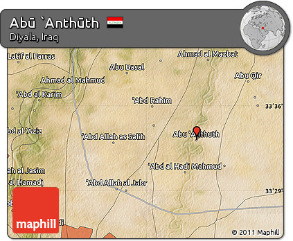 Satellite Map of Abū `Anthūth