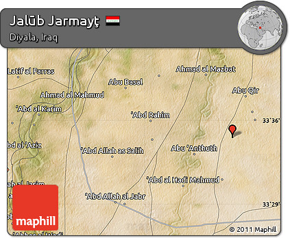 Satellite Map of Jalūb Jarmayţ