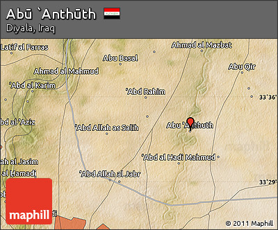 Satellite Map of Abū `Anthūth