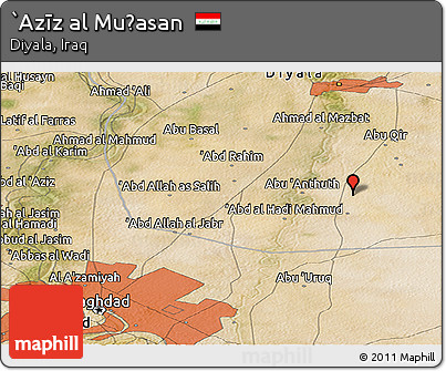 Satellite Panoramic Map of `Azīz Al Muḩasan