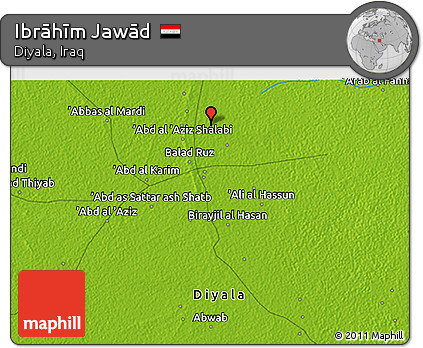 Physical 3D Map of Ibrāhīm Jawād