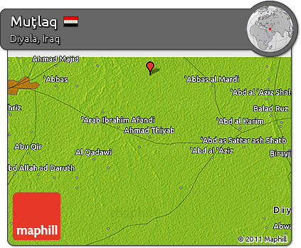 Physical 3D Map of Muţlaq