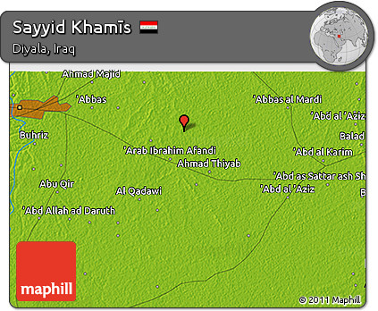 Physical 3D Map of Sayyid Khamīs