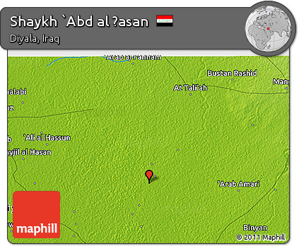Physical 3D Map of Shaykh `Abd Al Ḩasan