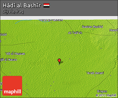 Physical 3D Map of Hādī Al Bashīr