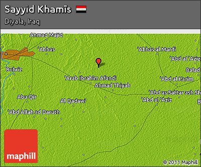 Physical 3D Map of Sayyid Khamīs